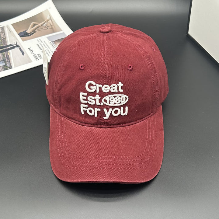 Unisex Grafisk Brodert Caps Skanto