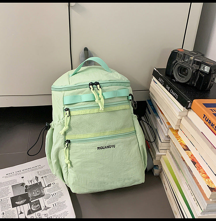 Multi-lomme reise skole ryggsekk