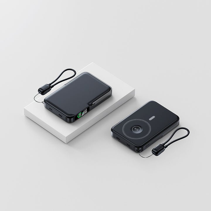 Ultralett Powerbank med integrert LED-skjerm og hurtigladefunksjon Skanto