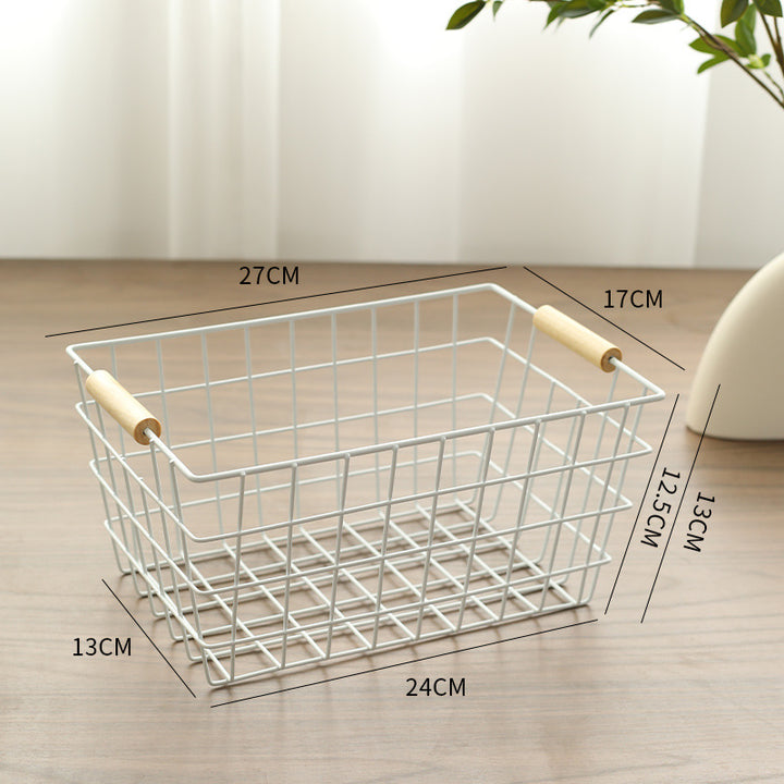 Unisex Ledningsoppbevaringskurv med ergonomiske trehåndtak Skanto