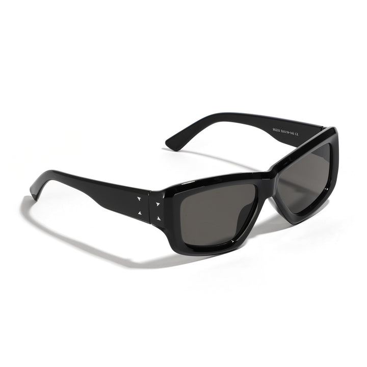 Damer oversized geometrisk solbrille med moderne ramme Skanto