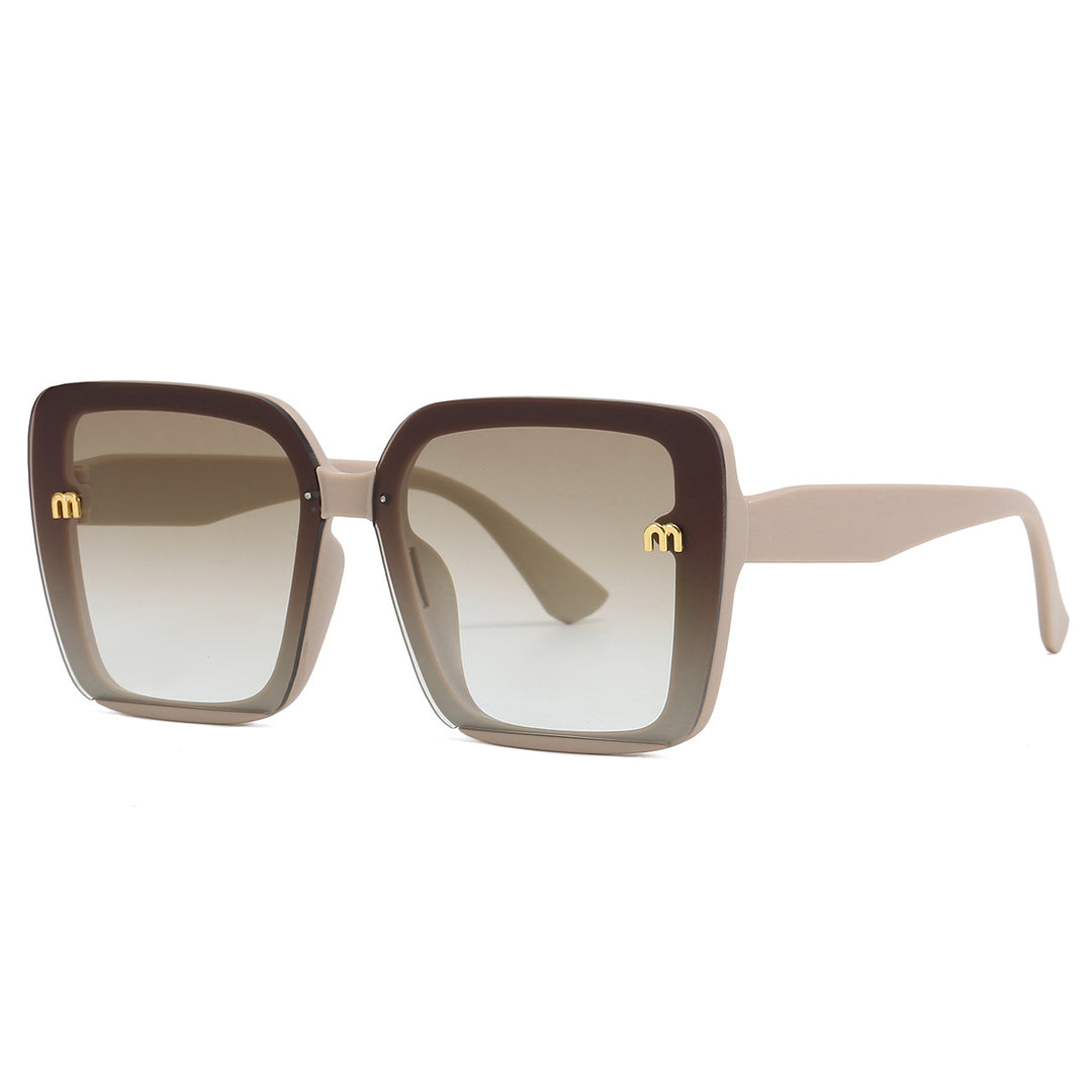 Dame kvadratisk solbrille med elegant ramme Skanto