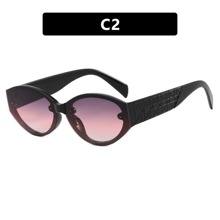 Women's Extravagant Cat-Eye Sunglasses with Textured Frame Skanto
