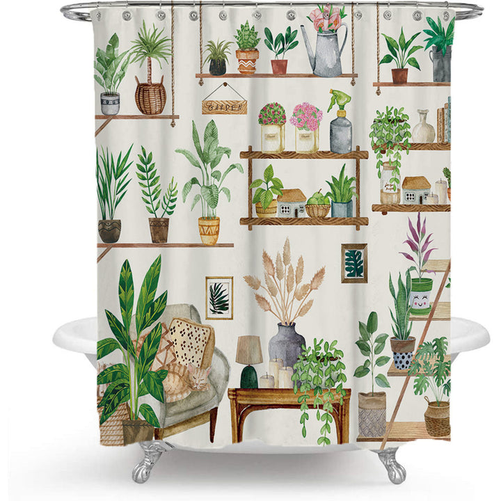 Cactus Garden-tema Duschgardin Skanto