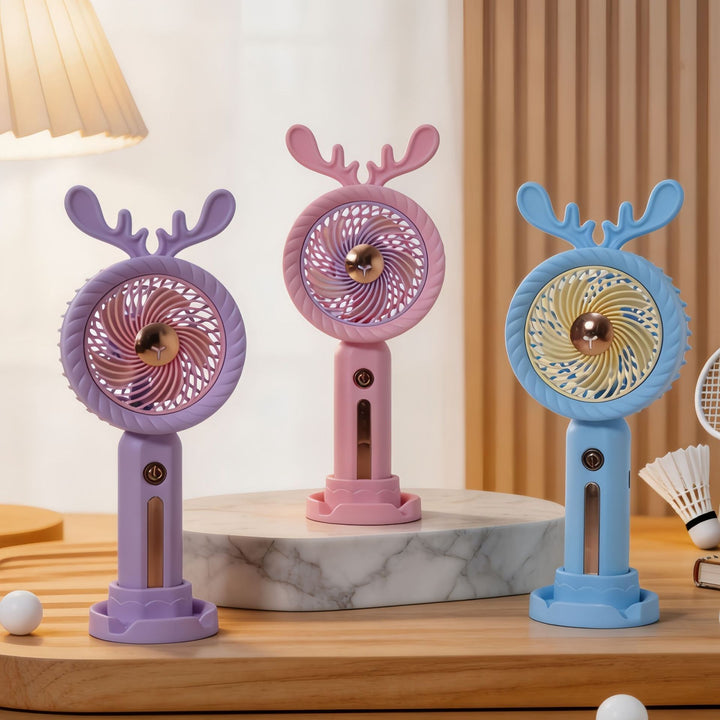 Dame Bærbar Håndvifte med kreativt Gevir-Design Skanto