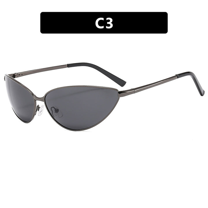 Women's Cat-Eye Sunglasses with Modern Metal Frame Skanto