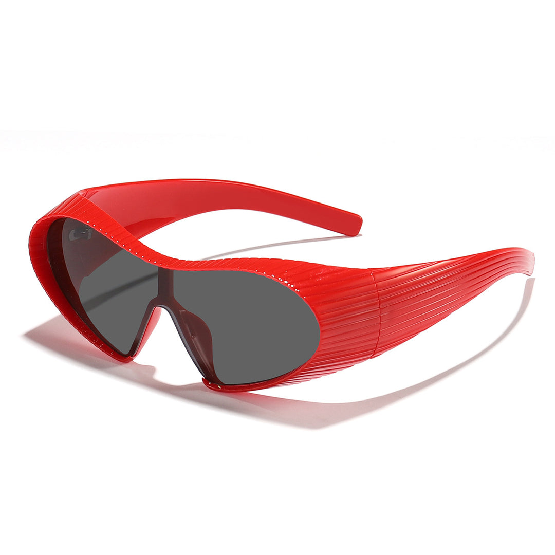 Dame trendy sports solbriller med elastisk ramme Skanto