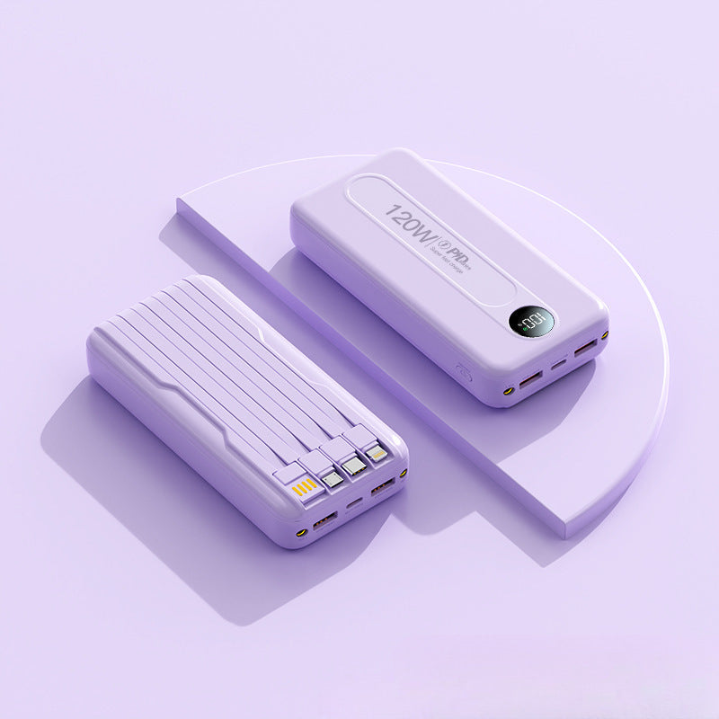 Høyytelses powerbank med digital skjerm og hurtigladingsfunksjon Skanto