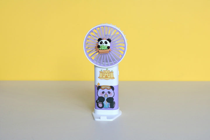 Unisex Bærbar Håndvifte i søtt Panda-design Skanto