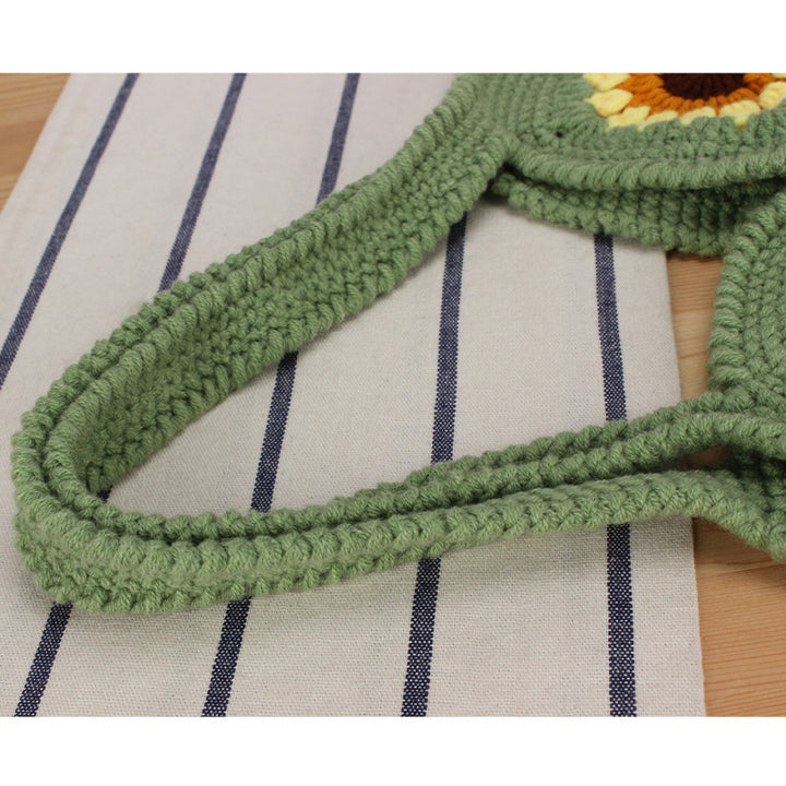 Handbag with floral crochet pattern Skanto