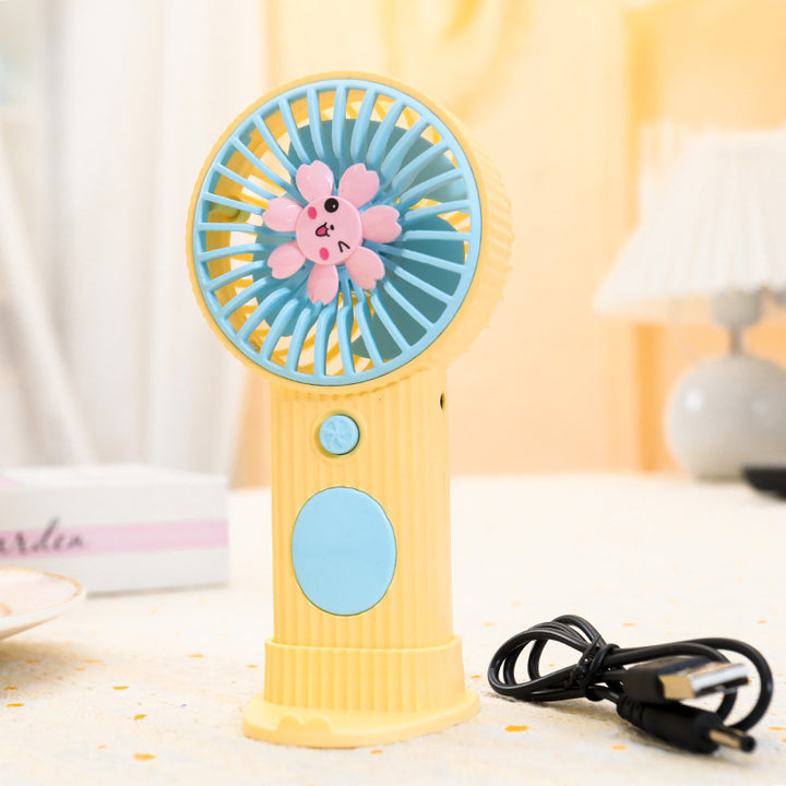 Dame Bærbar Håndvifte med blomsterdesign Skanto