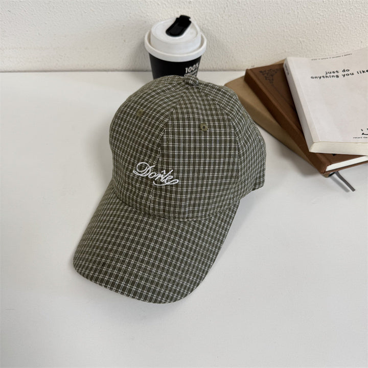Herre Casual Rutet Baseball Caps Skanto