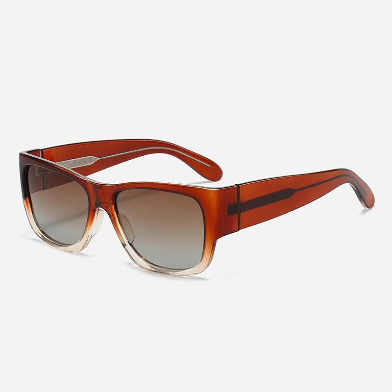 Herre Bold Square Frame Solbriller Skanto