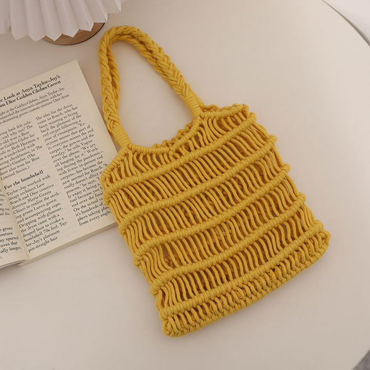 Braided Macrame Crossbody Bag Skanto