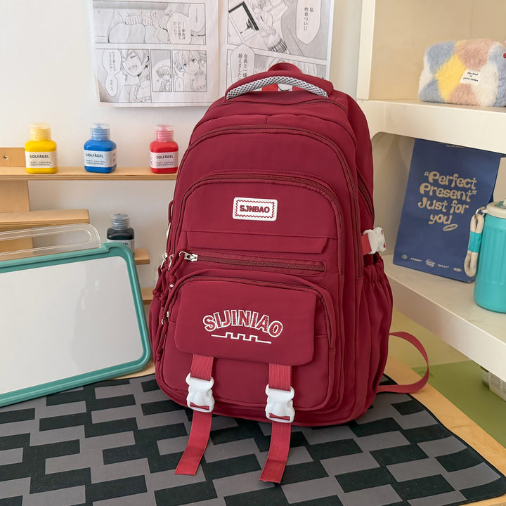 Multi-lomme Casual Skole Rygsekk