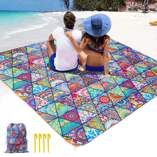 multifunksjonelt strandhåndkle med kreativt skilpadde-motiv Skanto