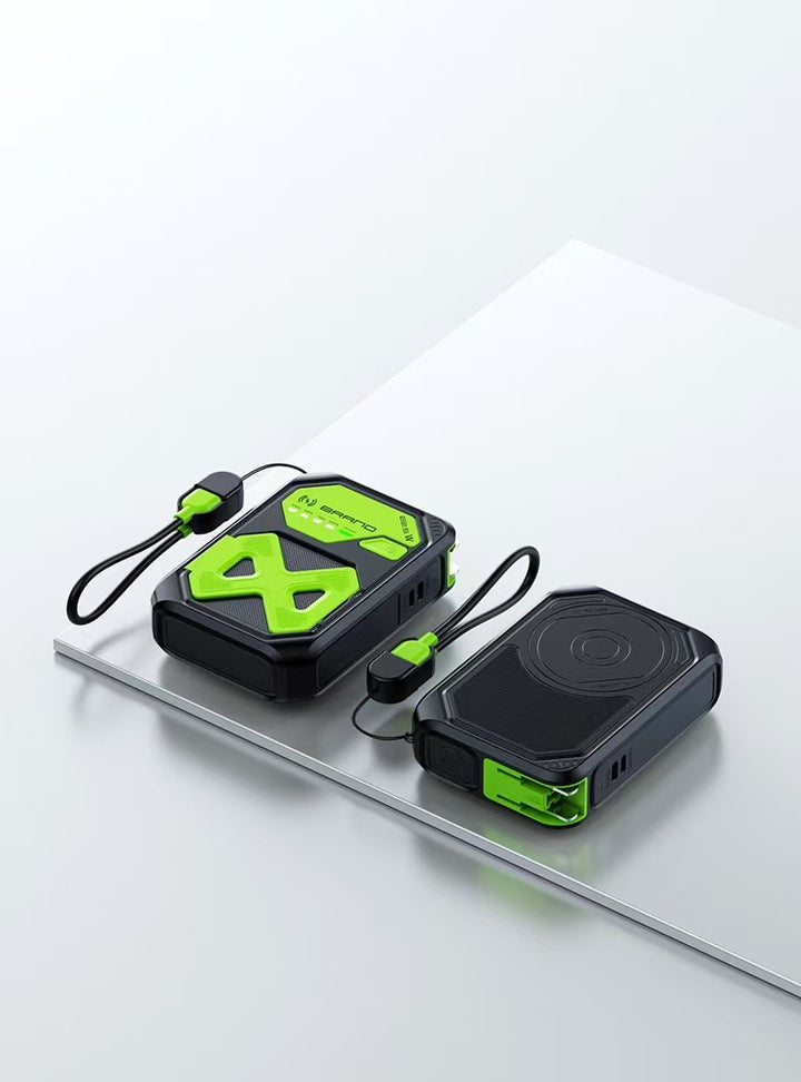 Bærbar powerbank med integrert hurtigladingsfunksjon og LCD-skjerm Skanto