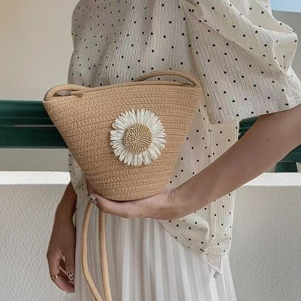 Håndveske med blomsterdesign Skanto