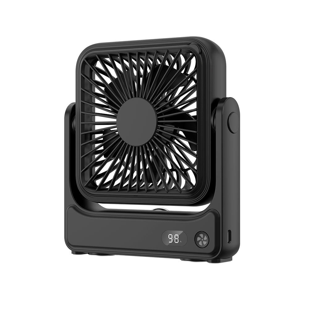 Unisex Bærbar Digital Termostat Vifte Skanto