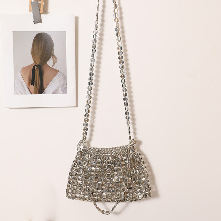 Modern shoulder bag in sparkling design Skanto