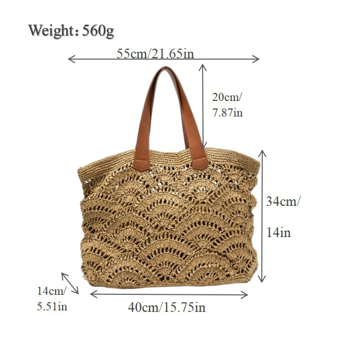 Generøs Makramee Strandveske Skanto