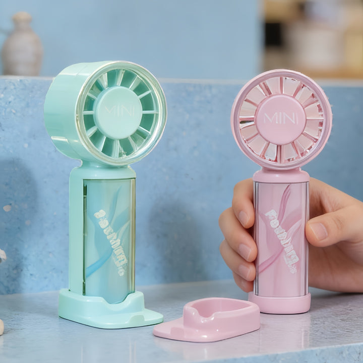 Dame Bærbar Mini-vifte med digitalt hastighetsdisplay Skanto