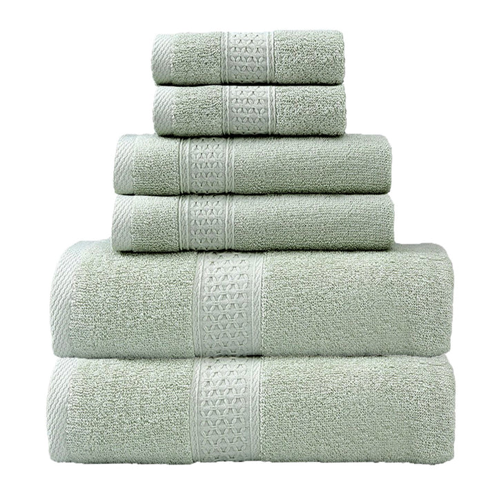 Frottee Håndkle-Set Med Elegant Bånd