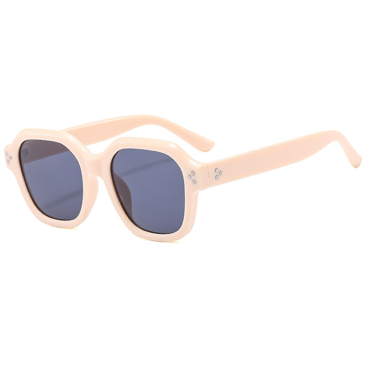 Dame Moderne Retro-solbriller med bred ramme og UV-beskyttelse Skanto