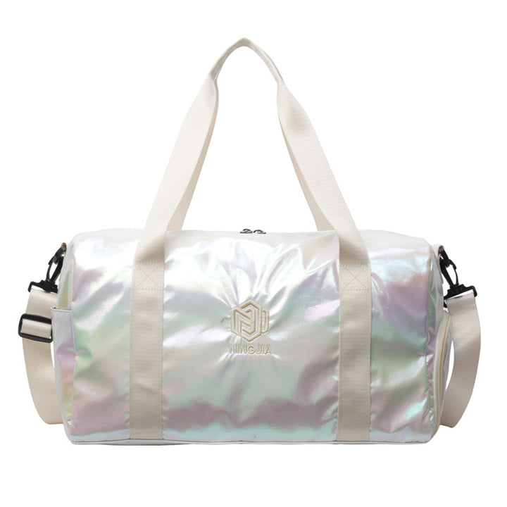 Damer Sporty Reiseduffel med glitrende materiale Skanto