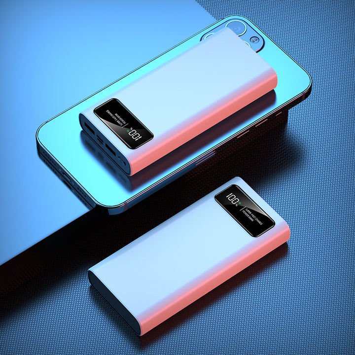 Høyytelses powerbank med digital restvisning og hurtigladingsfunksjon Skanto