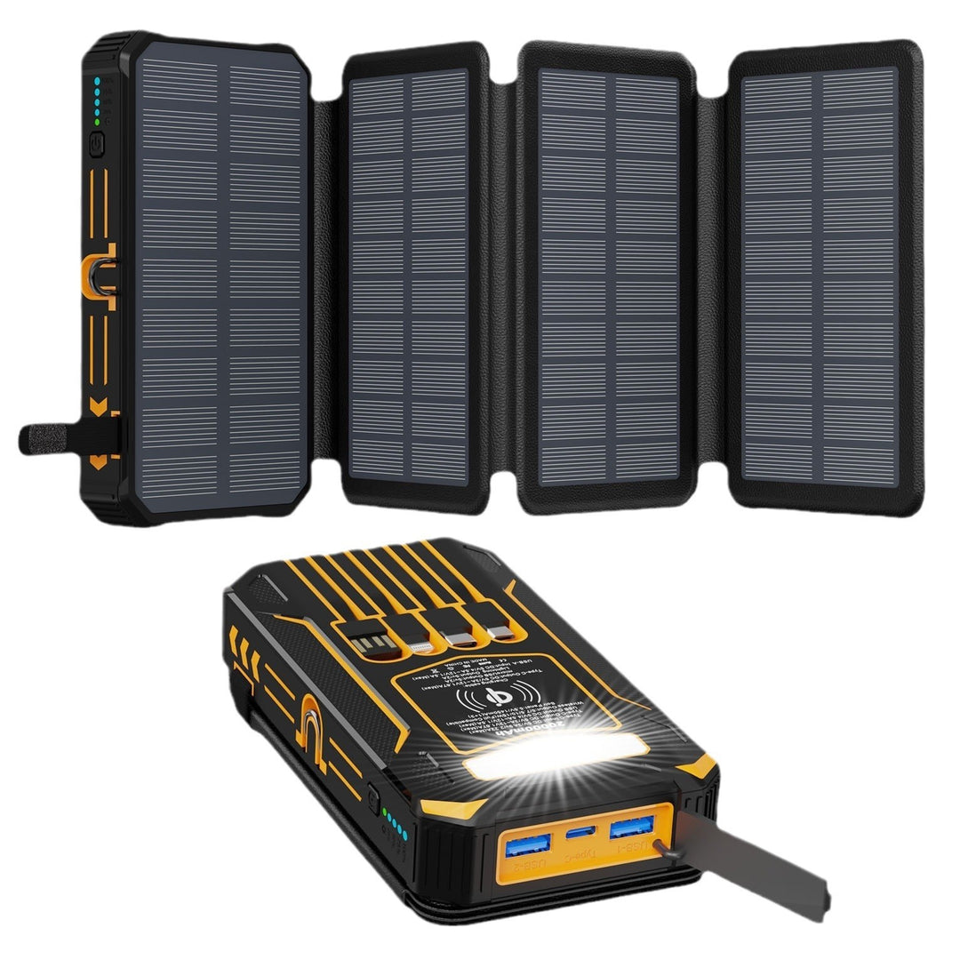 Solcelledrevet Powerbank med hurtigladingsfunksjon fra Skanto