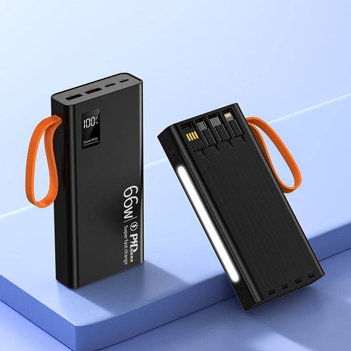 Høyytelses Powerbank med digitalt display Skanto