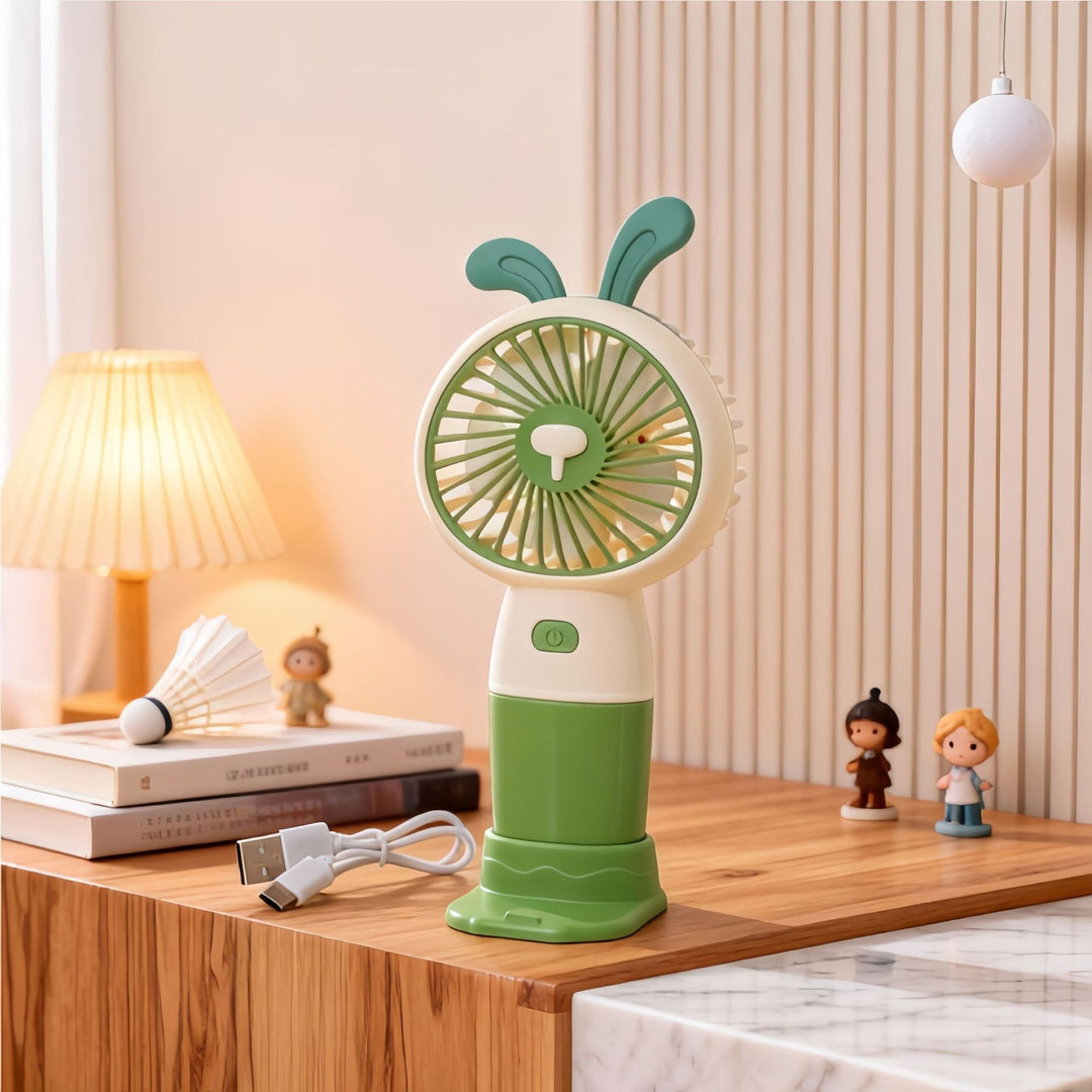 Damer Bærbar Dyre Mini-Ventilator med USB-tilkobling Skanto
