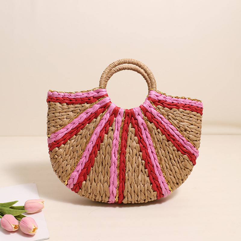 Trendy tote bag in modern wave pattern Skanto