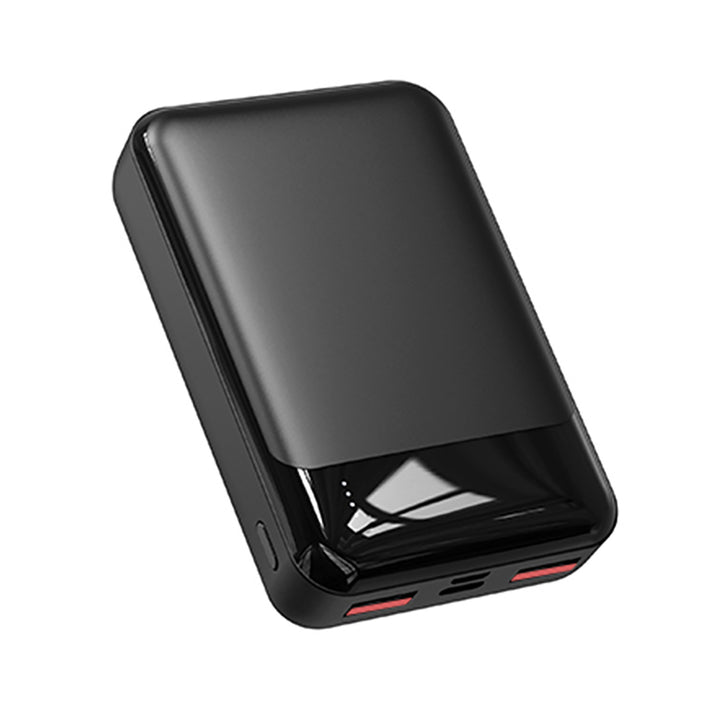 Slim Powerbank med flere ladeporter og LED-display Skanto