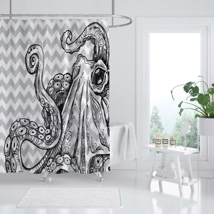 Havtema Kunst Duschgardin Skanto