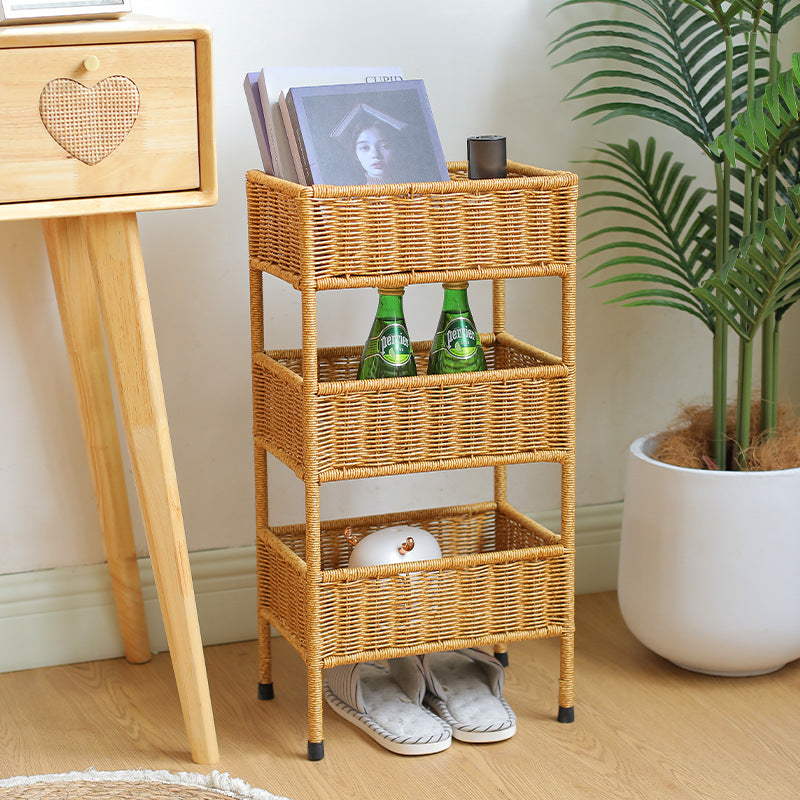 Multi-Tiered Woven Storage Rack Skanto