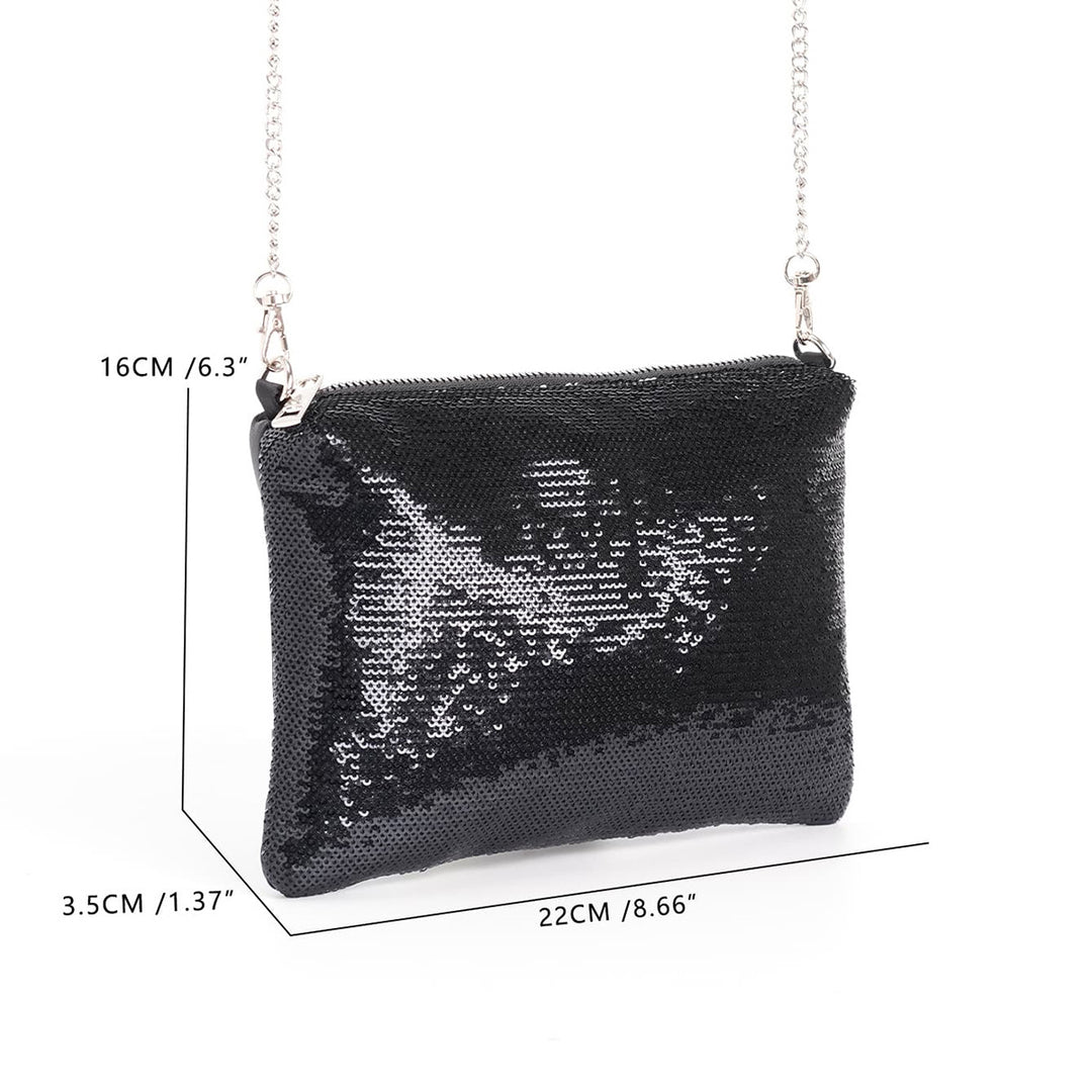 Elegant Clutch med glitrende detaljer Skanto