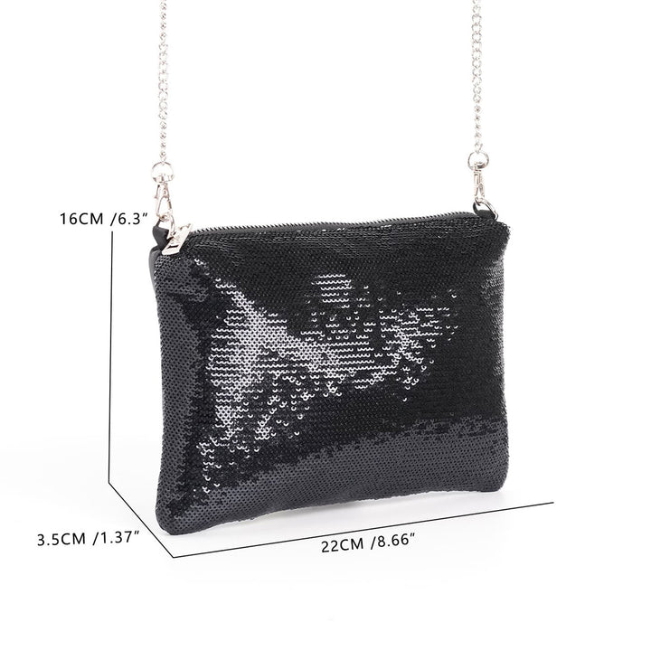 Elegant Clutch med glitrende detaljer Skanto