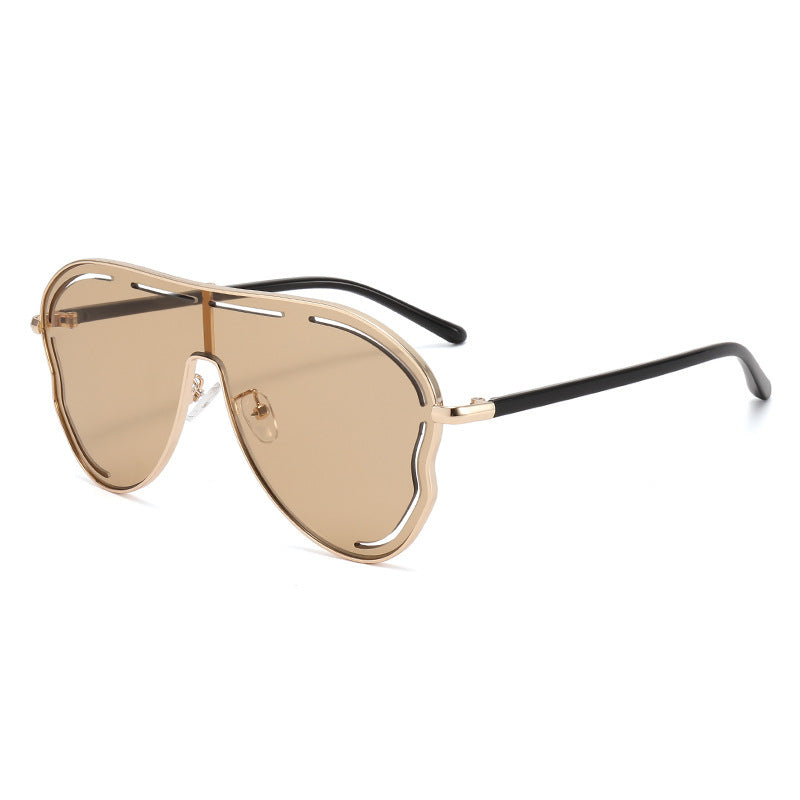 Menn's Aviator-Style Shield Sunglasses Skanto