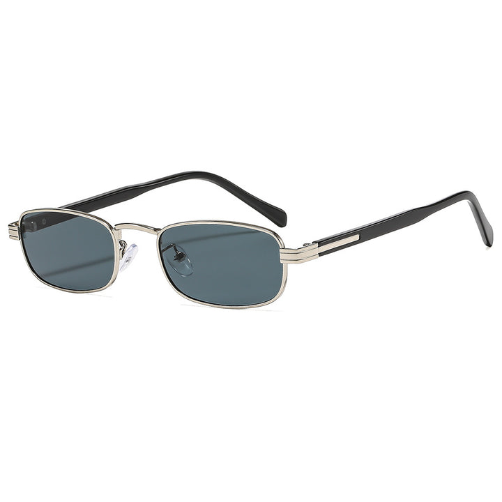 Women's fashionable sunglasses with stylish metal frame and orange lenses Skanto
