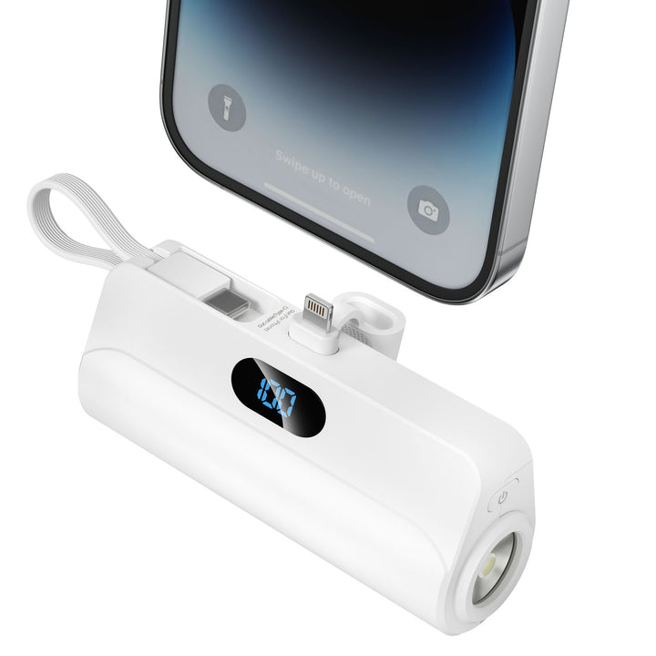 Kompakt Powerbank med Innebygd LED-lys Skanto