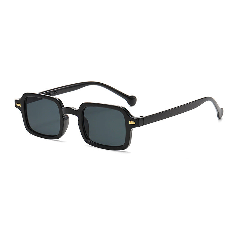 Dame geometrisk solbrille med trendy dyreprint Skanto