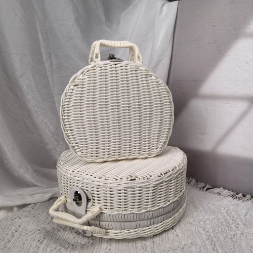 Dame stilige flettede håndveske Skanto
