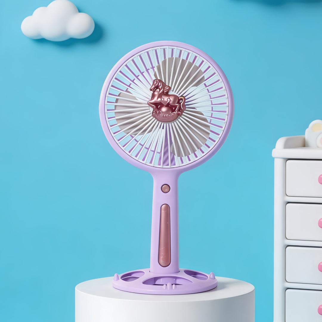 Dame Bærbar Mini-Ventilator med kreativt Dyredesign Skanto