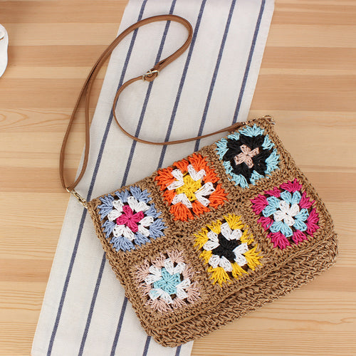 Shoulder bag in happy patchwork style Skanto