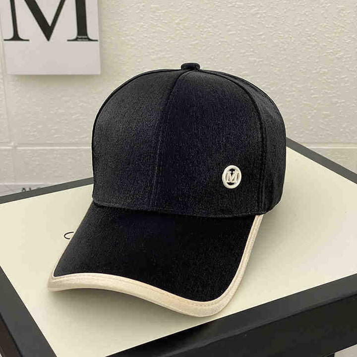 Kvinnenes skinnende sateng baseballcap Skanto