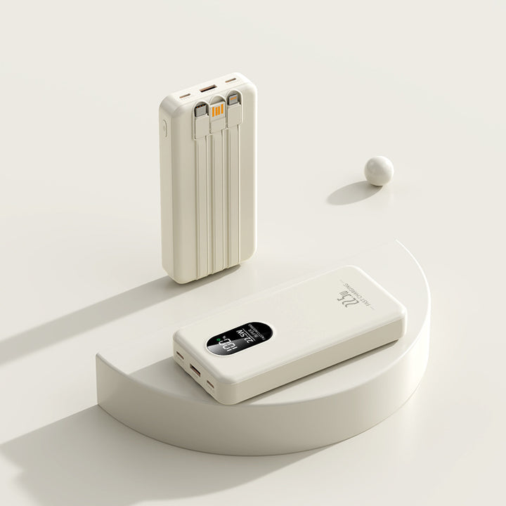 kompakt powerbank med integrert multifunksjonsladestatus Skanto