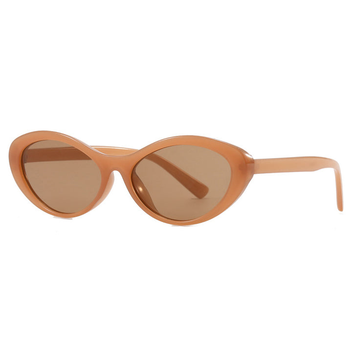 Dame stilige Cat-Eye solbriller med myke kurver og UV-beskyttelse Skanto