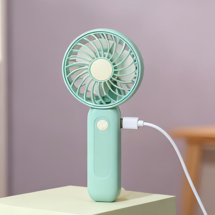Dame Bærbar Mini-Vifte med USB-ladefunksjon og ergonomisk design Skanto
